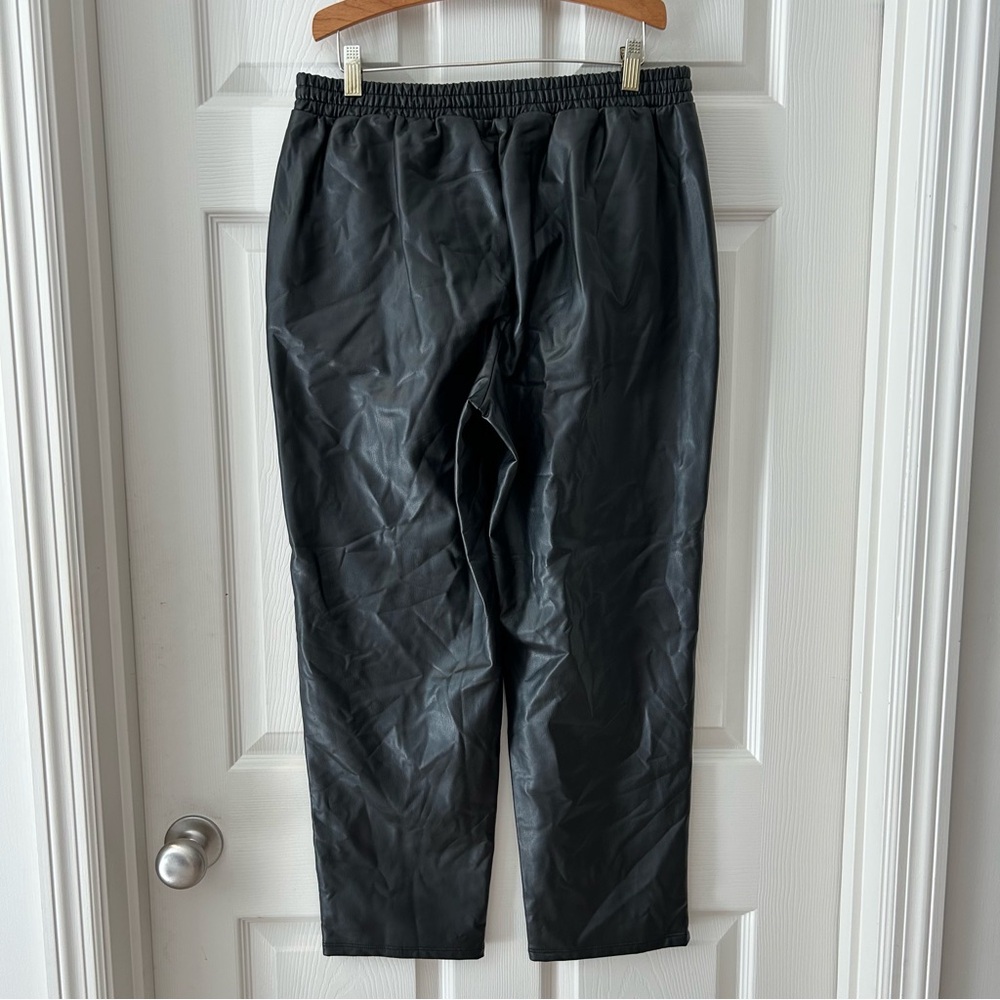 Simply Vera Vera Wang Tapered Faux-Leather Pants - Picture 4 of 9